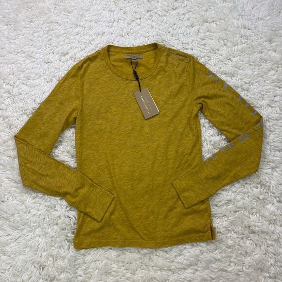 Burberry Marchston Yellow Long Sleeve Shirt Crewneck - Picture 4 of 9